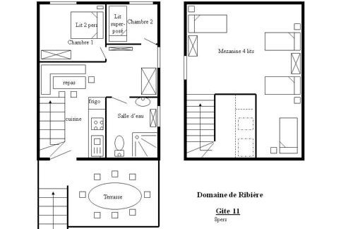 Gîte #11, 8 Pers, Domaine De Ribiere - Photo 11