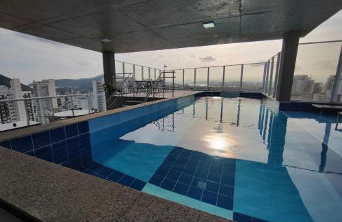 Apto Novo, Sofisticado e Aconchegante em Astúrias Guarujá - Foto 29