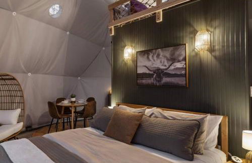 Glamping Dome w Hot Tub Fire Pit & River Access - Foto 46