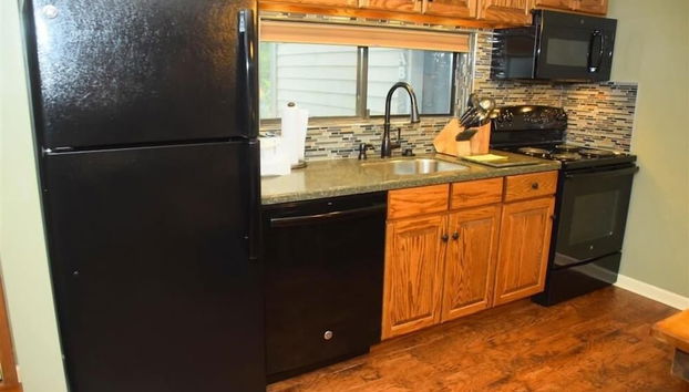 Seven Springs 3 BR Condo, walk to slopes! by RedAwning - Foto 5, Cocina privada