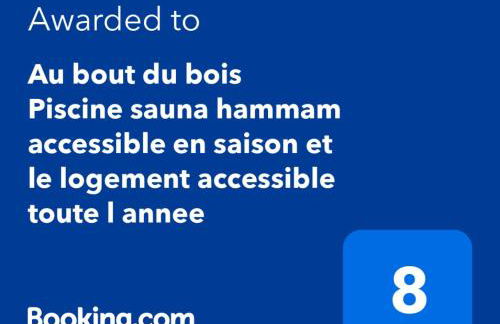 Au bout du bois Piscine sauna hammam accessible en saison et le logement accessible toute l annee - Foto 12