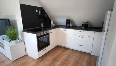 Diemeltal Lodge Appartement II - Foto 2, stove, dishwasher