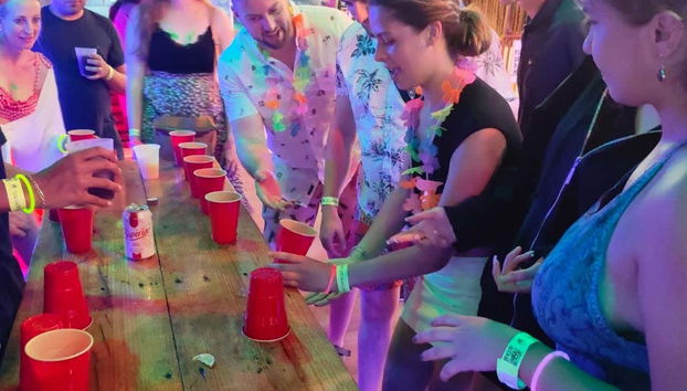 Durante um dos jogos