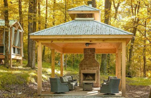 Lena Cabin Wooded Tiny Cabin - Hot Tub - Foto 22