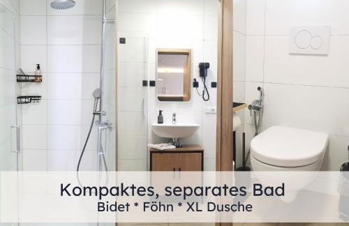 Newman Horizon Apartments Zirndorf - Playmobil Funpark, Nähe Messe Nürnberg und Fürth, 4 Pers, 24h Self Checkin, Waschmaschine, großer Parkplatz - Foto 21