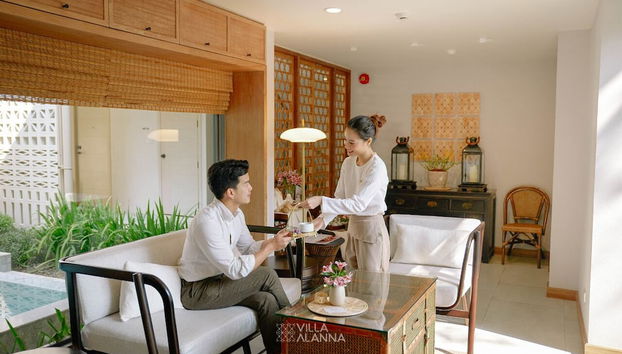 Zona de estar del vestíbulo