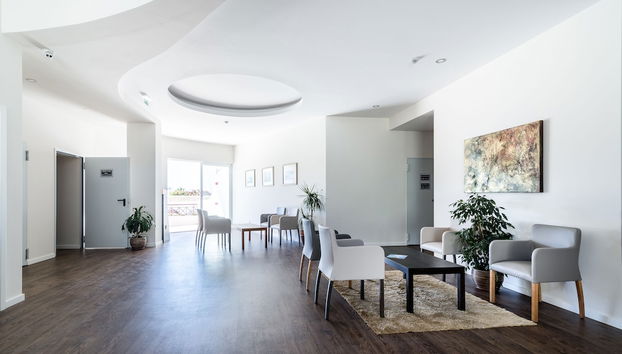 Zona de estar del vestíbulo