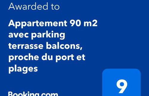 Appartement 90 m2 avec parking terrasse balcons, proche du port et plages - Foto 49
