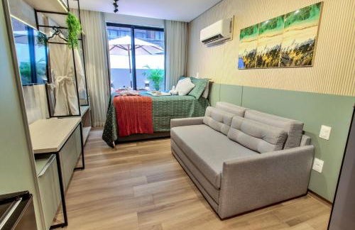 Viva hospedagens - Flat 009 beira mar com Varanda e piscina aquecida - Photo 29