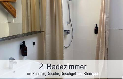 Landloft Linum - Ausgebaute Scheune mit Aussicht, Naturpool, Kamin, Sauna, Luxusausbau, handverlesene MidCentury Möbel & Kunst - Photo 27