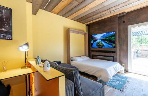 Appartement avec piscine & terrasse vue montagne - Foto 10