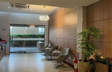 Flat Beach Class Excelsior - Apto Completo para 4 pessoas vista rio e mar - Foto 72