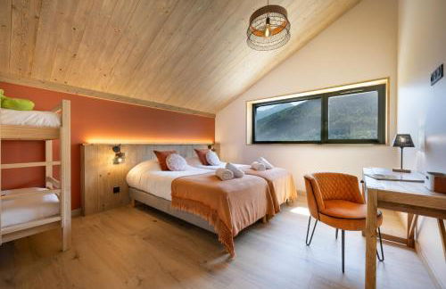 Chalet neuf, Jacuzzi, piscine privée mai-sept, pétanque, proche Paradiski - Foto 29