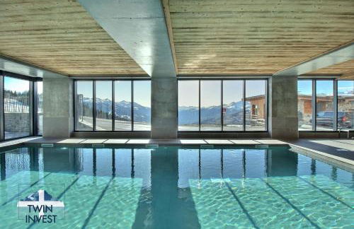 ARC 1600, LE RIDGE, Appartement 07 personnes Vue Montagne - ski aux pieds - Sauna, Hammam, Piscine, Salle de salle de sport-fitness - Foto 3