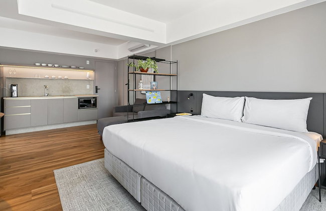 Studios Rio Branco by Viva - Prédio moderno, aptos com cama king-size no centro de Floripa - Foto 5