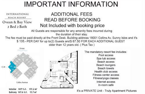 TRUMP INTERNATIONAL BEACH RESORT 2 BEDROOM APARTMENT 1600 Sf Ocean and Bay View - Foto 2