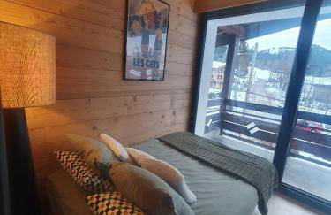 Appartement le StelO Les Gets 6 personnes aux pieds des pistes 2 chambres - Foto 7