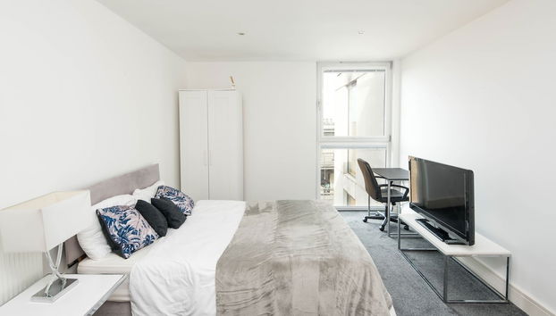 Immaculate 1-bed 1-bath Apartment in London Area - Foto 2, Habitación