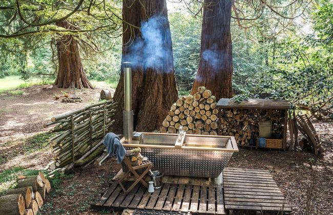 1-bed Cabin, 2 Adults, Wood Burning Hot Tub & Fire - Photo 29