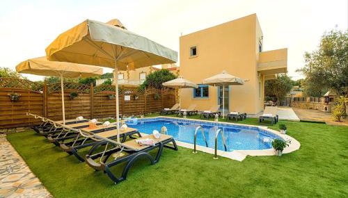 Lindos Luxury Retro Villas - Foto 4, Garden, sunbed, Garden view