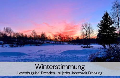 HexenburgbeiDresden mit Faßsauna Stylishes Designerappartement mit Schlafsofa, Terrasse - Nähe Sächsische Schweiz Dresden - Foto 32