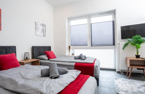 Serviceroom24 - Apartment 3 in Recklinghausen Hoch WLAN - Smart-TV - 24-7 Check-in und Küche - Foto 4