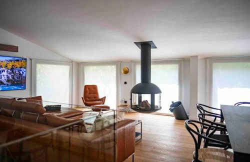 Villa privada y piscina salina y chimenea colgante - Foto 15