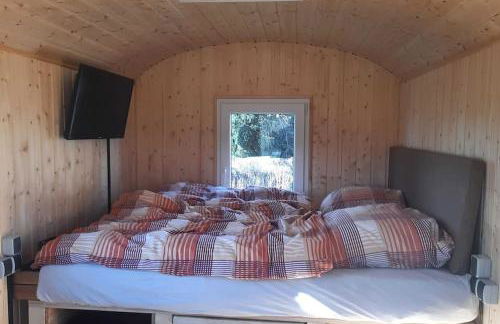 Zirkuswagen Glamping für 2 mit Veranda Küche Netflix Parken und Hofladen - Foto 3