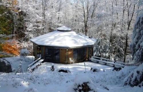 Imaginative Octogonal Glass Treehouse on Seven Private Acres near Great Barrington, MA - Foto 22