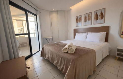 Flat em frente ao mar com piscina varanda e AC - Foto 6