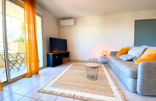 La Palmeraie T2, terrasse, clim, pkg, centre ville - Foto 10