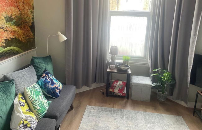 1 Bed Victorian Flat Sleeps 4 - Garden & Patio - Foto 12