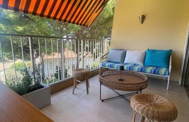 Sunny retreat terrace sea view calm AC - Foto 15