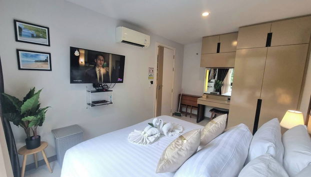 B406 - 1 Bedroom Condo Pool View Near Ao Nang Beach - Foto 5, Habitación