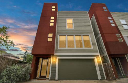 Stunning Home in Midtown, Houston with 3BDR 5Beds Skyline View BBQ Terrace - Foto 28