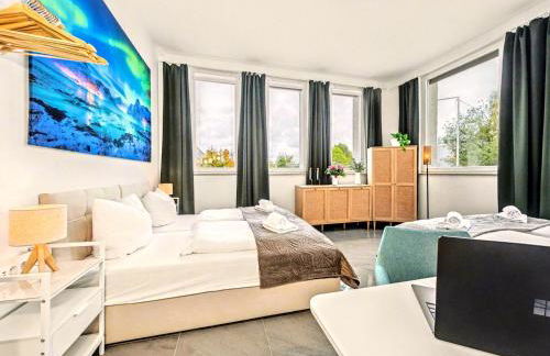 Scandi Loft für bis zu 12, Whirlpool, Sauna, Gaming, Nordstadt - Foto 31