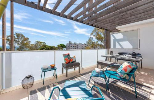 Appartement Vue Mer 50m plage des Salins Piscine 2 parkings Terrasse - Foto 11