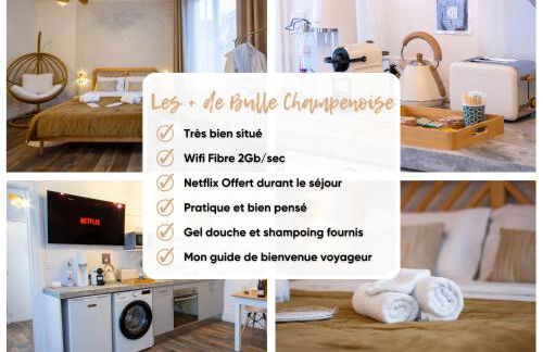 Bulle Champenoise - Netflix & Wifi - Localisation Idéale - check-in 24H24 - GoodMarning - Foto 25
