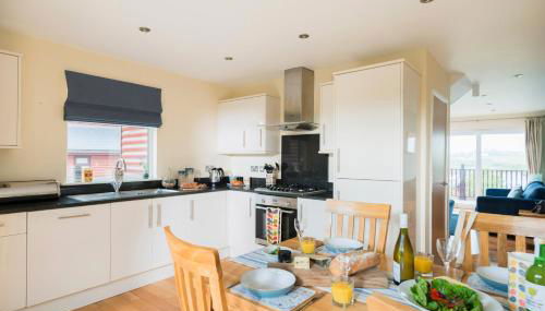 SandPipers Luxury hot tub lodge with 2 ensuites a private Sauna & BBQ terrace - Foto 4, stove, dishwasher, pet friendly, minibar