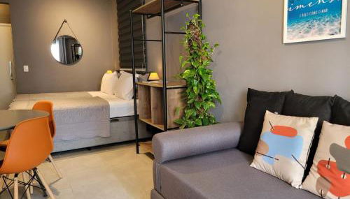 Varanda Mar - Estúdio com Varanda - 100m da Praia - Boqueirão - Foto 5