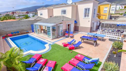 Villa Teide Sol con piscina climatizada, Playa Fañabe, Costa Adeje - Foto 2