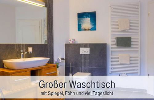 Dahem-Apartments - ruhig Parkplatz Rhein Main Gebiet gut erreichbar - 3 Apartments - barrierefrei mit Garten und Hund auf Anfrage -- 2 SZ Maisonette mit Balkon, -- 2 SZ mit Balkon - Foto 21