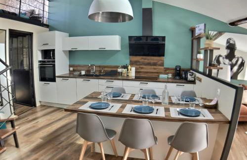 Myzenplace - Duplex 100m2 - Fibre - Cosy et atypique - Centre piéton - Foto 7