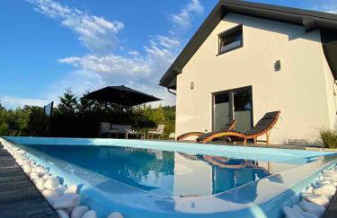 Domek Viking z prywatnym ogrzewanym basenem sauną oraz balią z jacuzzi - Foto 1