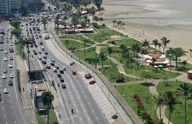 São Vicente Itararé prédio frente mar apto fundo vista parcial - Photo 4