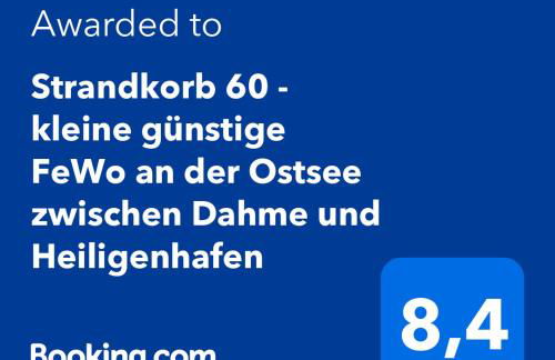 Strandkorb 60 - kleine günstige FeWo an der Ostsee zwischen Dahme und Heiligenhafen - Foto 2