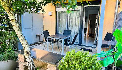 FeWo BEE61 * Langen EXKLUSIV für 4 Personen *Vollausstattung mit Küche* inklusive TERRASSE - Foto 5, Garden, Garden view