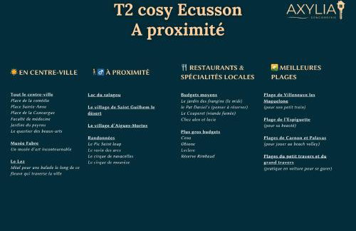 T2 Cosy Clim & WiFi - Ecusson cœur de Montpellier - Foto 19