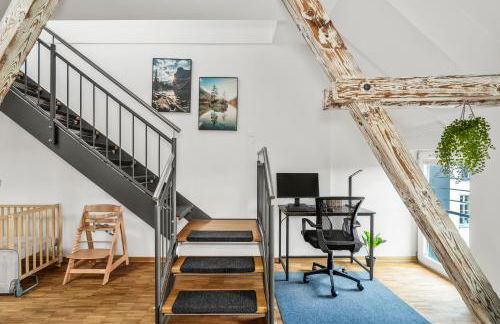 DND Design Loft I 170qm I Parken I Balkon I Workstation I Netflix I Kaffee I Waschmaschine I Trockner I Xbox I Ausblick - Foto 7