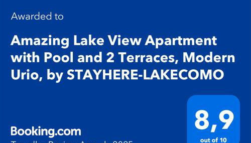 Amazing Lake View Apartment with Pool and 2 Terraces, Modern Urio, by STAYHERE-LAKECOMO - Foto 2